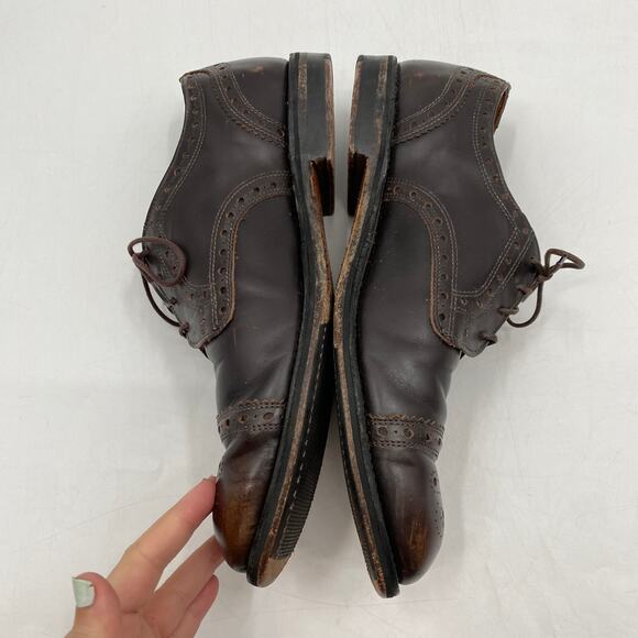 allen Edmonds brown leather oxfords main image 4